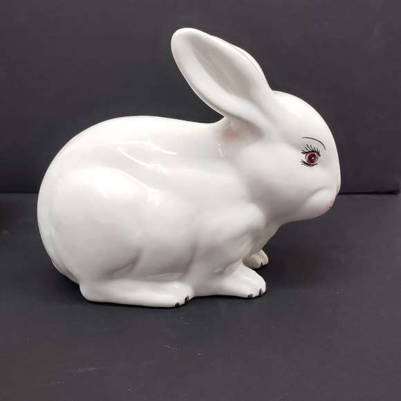 Antique COSTA Majolica Rabbit Bunny Porcelain Ceramic Farmhouse Decor EASTER - Picture 12 of 16